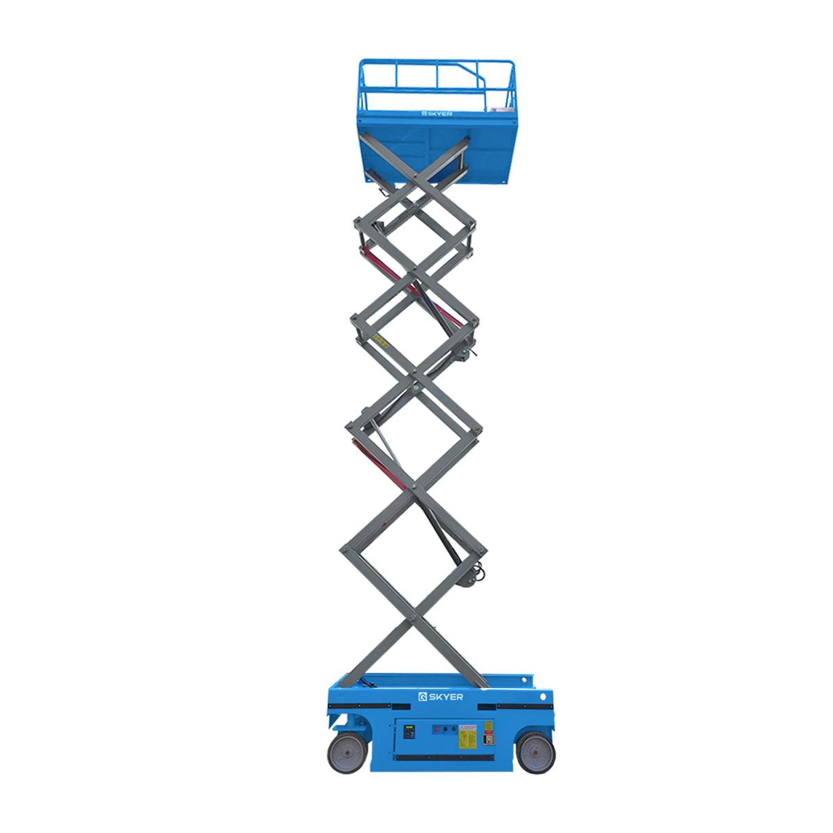 Самоходный ножничный подъемник с выдвижной платформой SKYER PL0823 li-ion
